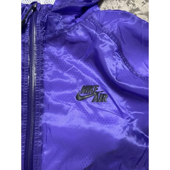2007 Nike Air Purple Zip Up Satin Jacket Men’s L Rare Vintage - Picture 4 of 13
